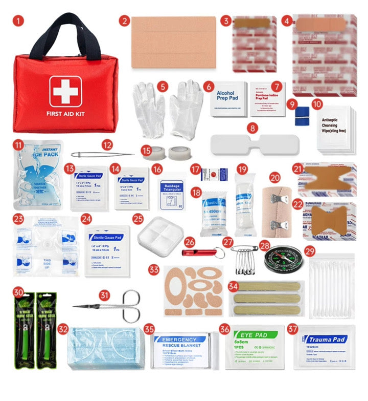 Multi-Size First Aid Kit - Small, Medium & Large Options