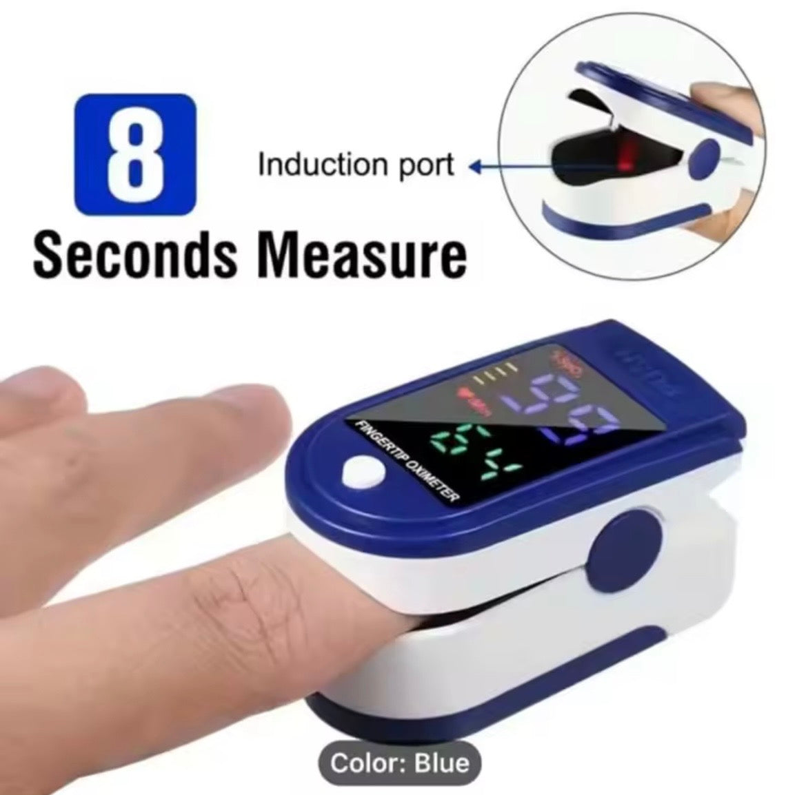 Pulse Oximeter with Small Black Case