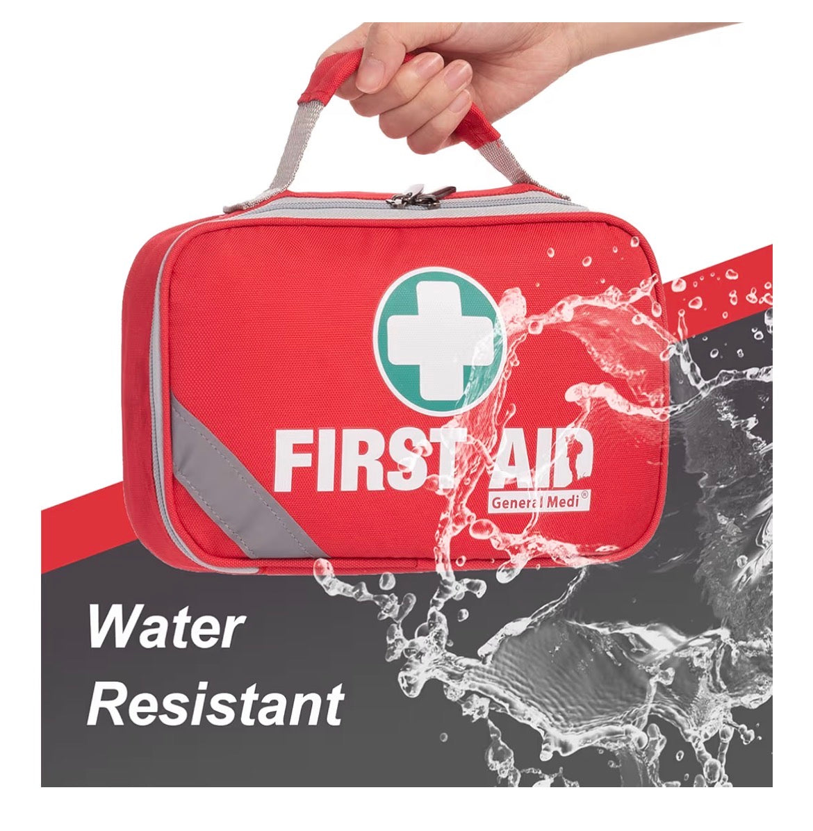 215 Piece First Aid Kit with Bonus 43 Piece Mini Kit - Nylon Anti-Rip Cases